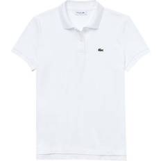 Lacoste Dam - Kort ärmar T-shirts & Linnen Lacoste Women's Petit Piqué Polo Shirt - White
