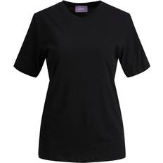 Dam - Ekologiskt material - Svarta T-shirts Jack & Jones Anna Ecological Cotton Mixture T-shirt - Black