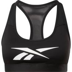 Reebok BH:ar Reebok Lux Racer Vector Sports Bra - Black