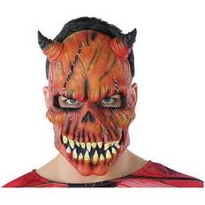 Röd Masker Th3 Party Mask Halloween Demon Skelett Röd (21 X 25 cm)