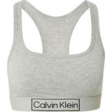 Calvin Klein Dam - Ekologiskt material Kläder Calvin Klein Reimagined Heritage Unlined Bralette - Grey Heather