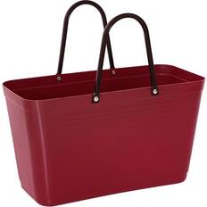 Hinza Röda Handväskor Hinza Shopping Bag Large (Green Plastic) - Maroon
