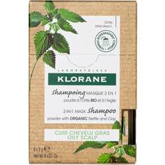 Klorane Schampon Klorane Organic Nettle & Clay Powder Shampoo Mask 8x3g