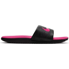 Nike Läderimitation Tofflor Nike Kid's Kawa Slides - Black/Vivid Pink