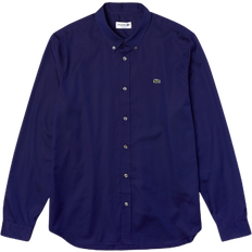 Lacoste Skjortor Lacoste Regular Fit Premium Cotton Shirt - Navy Blue