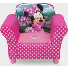 Delta Children Musse Pigg - Svarta Barnrum Delta Children Minnie Mouse Kids Upholstered Chair