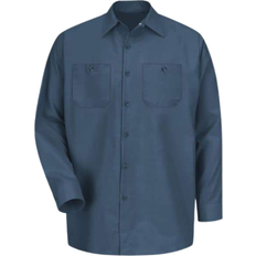 Red Kap Long-Sleeve Work Shirt - Dark Blue