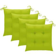 vidaXL 314894 4-pack Stolsdyna Grön (40x40cm)