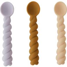 Silikon Barnbestick OYOY Mellow Skedar 3-pack Lavender/Vanilla/Light Rubber