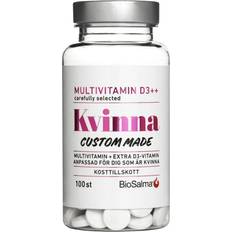 E-vitaminer - Förbättrar muskelfunktion Vitaminer & Mineraler BioSalma Multivitamin D3++ Kvinna 100 st