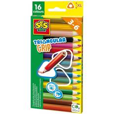 SES Creative Färgpennor SES Creative Triangular Grip Colour Pencils 16pcs