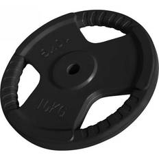 10 kg - 30mm Viktskivor Gorilla Sports Weight plates Trigrip 31mm 10kg