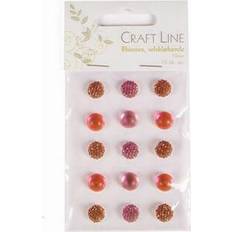 Craft Line Rhinsten Selvklæbende 10Mm 15Stk Ass Pink