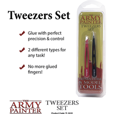 Makeup The Army Painter 2-Piece Precision Tweezers Set of Slant & Pointy Tweezers – Craft Tweezers Precision Fine Point for Assembling Miniatures- Small Crafting Tweezers