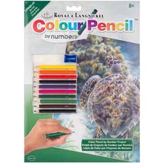 Royal & Langnickel Pennor Royal & Langnickel and Sea Turtle Colour Pencil By Numbers Kit