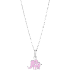 Nordahl Andersen Elephant Necklaces - Silver/Pink