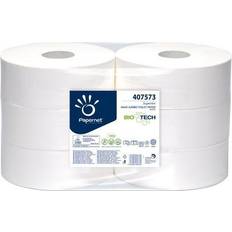 Papernet Städutrustning & Rengöringsmedel Papernet Toilet Paper BioTech Jumbo 2-Layer 350m 6pcs
