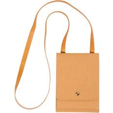 Bruna - Tryckknapp Axelremsväskor Creativ Company Faux Leather Shoulder Bag - Light Brown