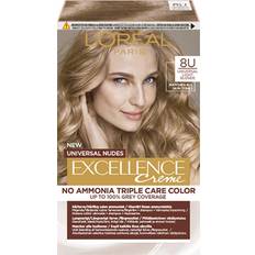 L'Oréal Paris Permanenta hårfärger L'Oréal Paris Excellence Universal Nudes 8U Universal Light Blonde 192ml