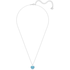 Swarovski Ginger Pendant Necklace - Silver/Transparent/Blue