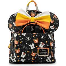 Loungefly Disney Mickey and Minnie Spooky Halloween Backpack + Headband set - black