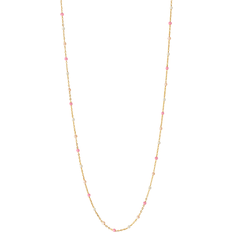 Beige Halsband ENAMEL Copenhagen Lola Necklace - Gold/Tropical