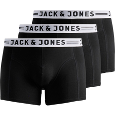 Jack & Jones Herr - Röda Underkläder Jack & Jones 3-pack Med Enkla Plus Size-kalsonger Man Black;
