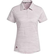 Adidas Dam - Återvunnet material Pikétröjor adidas Women's Space-Dyed Short Sleeve Polo Shirt - Almost Pink/Legacy Burgundy