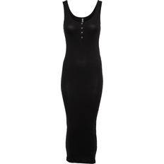 Enfärgade - Midiklänningar - XL Pieces Pckitte Midi Dress - Black