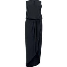 Urban Classics Midiklänningar Kläder Urban Classics Ladies Viscose Bandeau Dress - Black