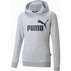 Puma Essentials Logo JR huvtröja Light Gray Heather Barn