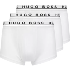 Hugo Boss Kalsonger Hugo Boss Stretch Cotton Trunks with Logo Waistbands 3-pack - White