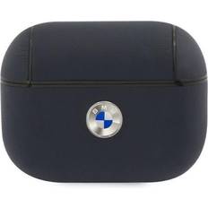 BMW Signature Leather Case för Airpods Pro Marinblå BMAPSSLNA