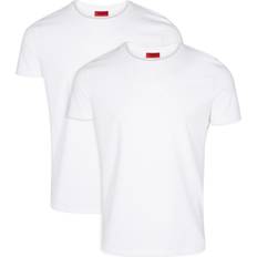 V-ringning T-shirts Hugo Boss Round Neck T-Shirts 2-Pack M - White