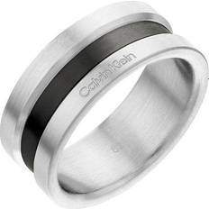 Calvin Klein Men's Channeled Metal Ring - Silver
