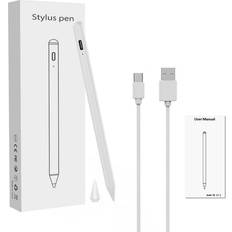 INF Genopladelig stylus pen med tynd spids 1,45 mm Hvid