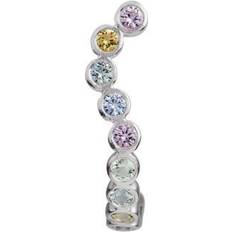 Stine A Candy Sparkle Hugging Creol Left Earring - Silver/Multicolour