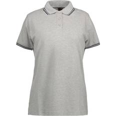 ID Women's Stretch Polo T-shirt - Grey Melange