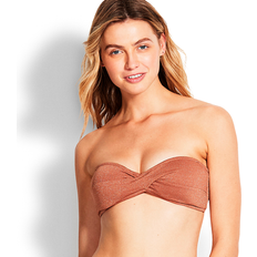 Seafolly Bikiniöverdelar Seafolly Women's Stardust Twist Bandeau Bikini Top, (Bronze Bronze)