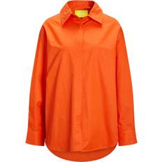 Jack & Jones Jxiva Oversized Shirt - Orange/Red Orange