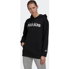 adidas Essentials Oversized Fleece Luvtröja Svart/Vit Dam