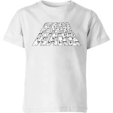 Star Wars Kid's The Rise of Skywalker Trooper Filled Logo T-shirt - White