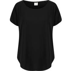 Dam - Polyuretan T-shirts & Linnen Tombo Kvinnor/Damer Scoop Neck T-Shirt