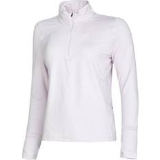 Nike Dam - Elastan/Lycra/Spandex - Rosa T-shirts Nike Element Half-Zip Long Sleeve