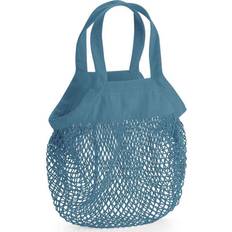 Westford Mill Mini Mesh Organic Cotton Grocery Bag (One Size) (Airforce Blue)