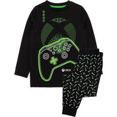 Xbox Kid's Game Controller Long-Sleeved Pyjama Set - Black/Green