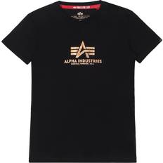 Alpha Industries Basic Foil Print Short Sleeve T-Shirt - Black (196703fp-530)
