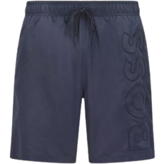 Herr - Polyester - Svarta Badkläder Hugo Boss Swim Shorts with Embroidered Logo - Dark Blue