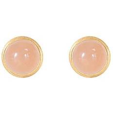 Ole Lynggaard Lotus Stud Earrings - Gold/Moonstone