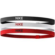 Nike Pannband Nike Elastic Hair Bands 3-pack Unisex - Black/White/University Red
